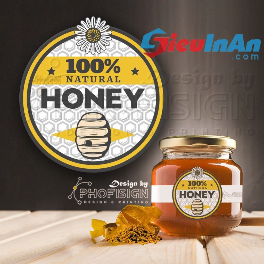 789+ mẫu tem nhãn mật ong đẹp mắt nhất - Siêu In Ấn
